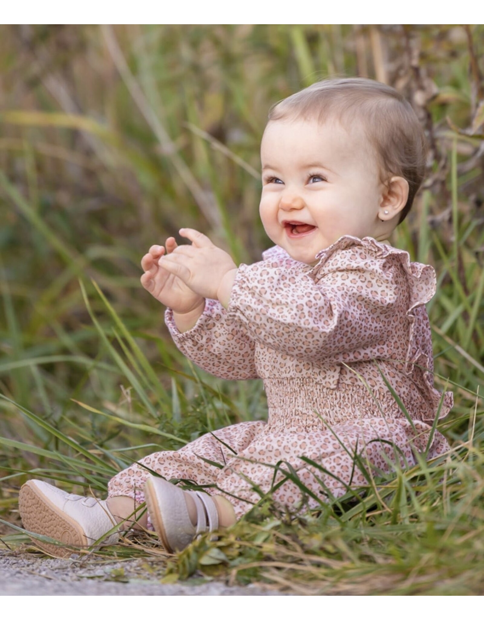 Mabel & Honey Mabel & Honey- Dashing Leopard Rayon Romper