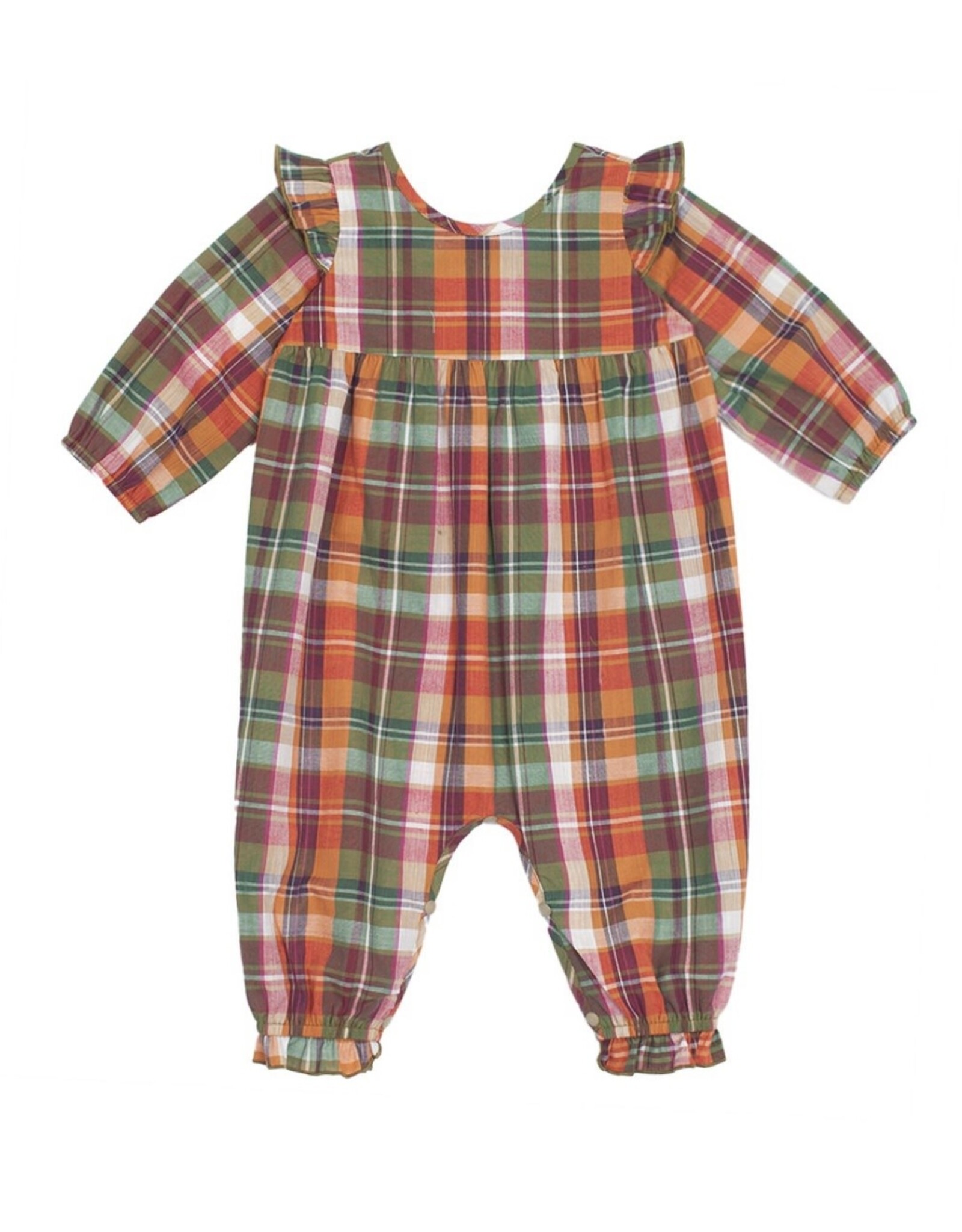 Mabel & Honey Mabel & Honey- Pumpkin Patch Woven Romper