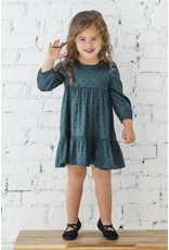 Isobella & Chloe Isobella & Chloe- Holiday Sage L/S Charmeuse Dress