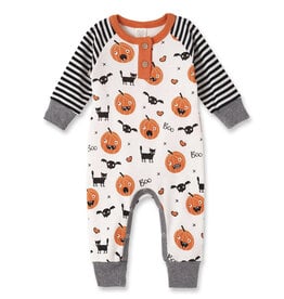 Tesa Babe Tesa Babe- Playful Pumpkins Henley Romper