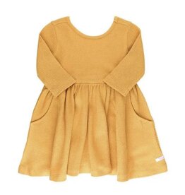 Ruffle Butts Ruffle Butts- Honey Waffle Knit Twirl Dress