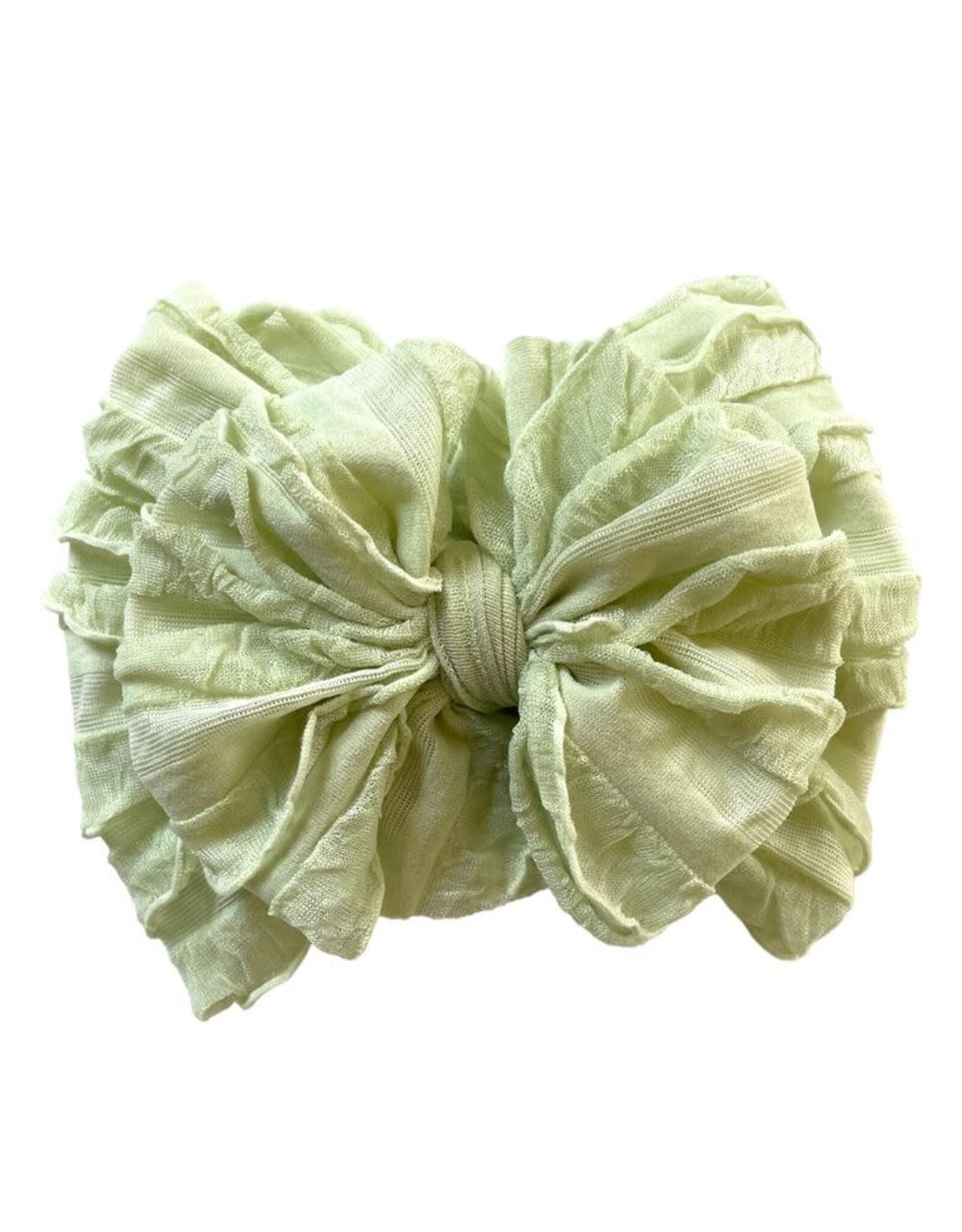 In Awe- Honeydew Ruffle Headband