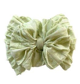 In Awe- Honeydew Ruffle Headband