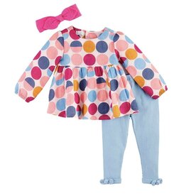 Mudpie Mud Pie- Dot Print Tunic & Legging Set