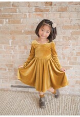Ollie Jay Ollie Jay- Gwendolyn Dress in Golden Velvet
