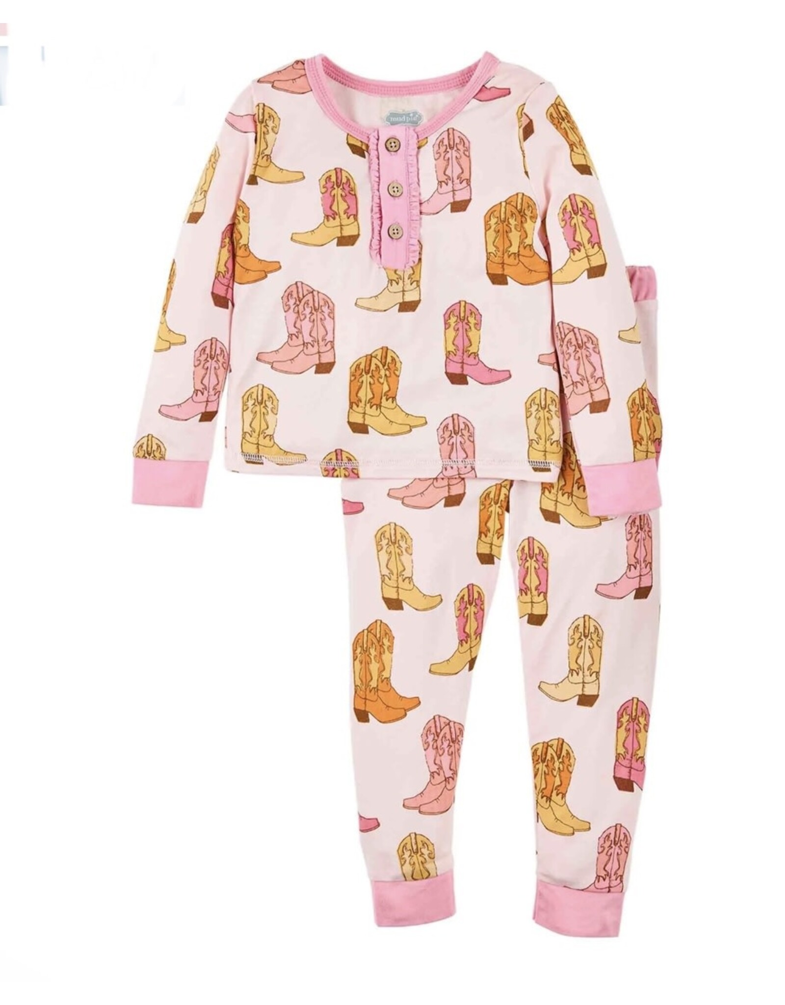 Mudpie Mud Pie- Cowgirl Boot Pajama Set