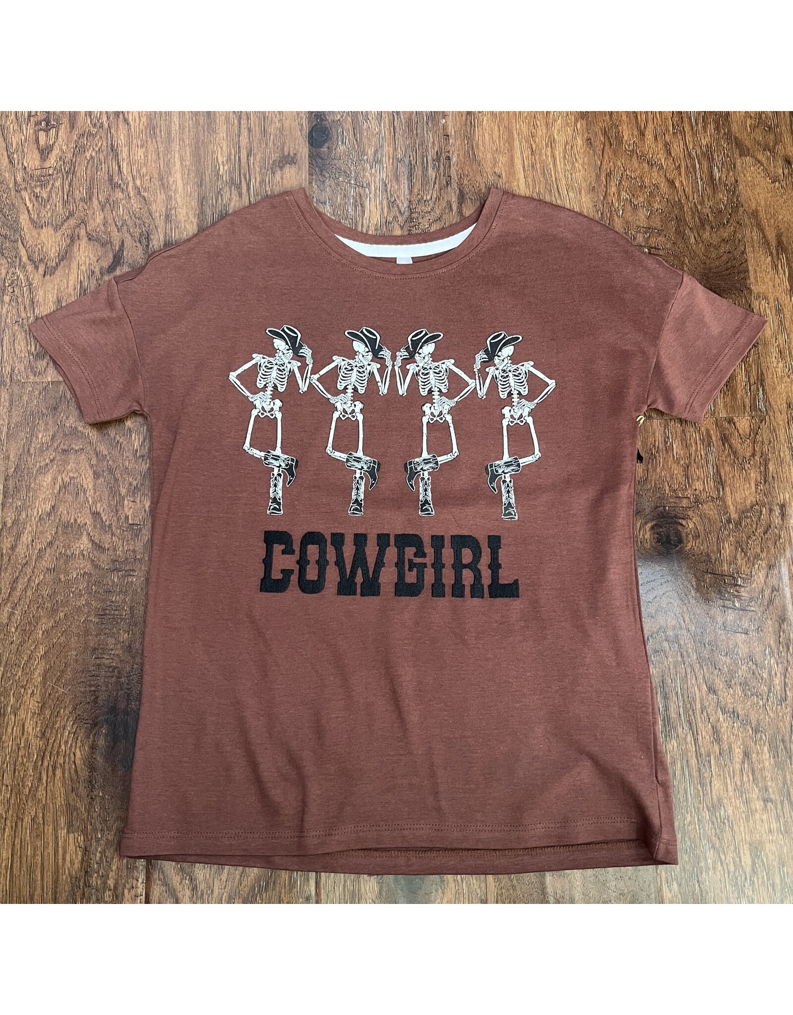 Sweet Soul- Dancing Skeleton Cowgirls Embroidery Tee