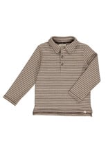 Me & Henry Me & Henry- Midway Polo: Brown Double Stripe