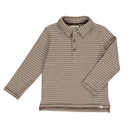 Me & Henry Me & Henry- Midway Polo: Brown Double Stripe