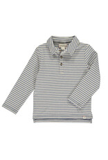 Me & Henry Me & Henry- Midway Polo: Navy Double Stripe