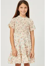 Hayden- Ivory Smocked Raglan Ruffle Dress