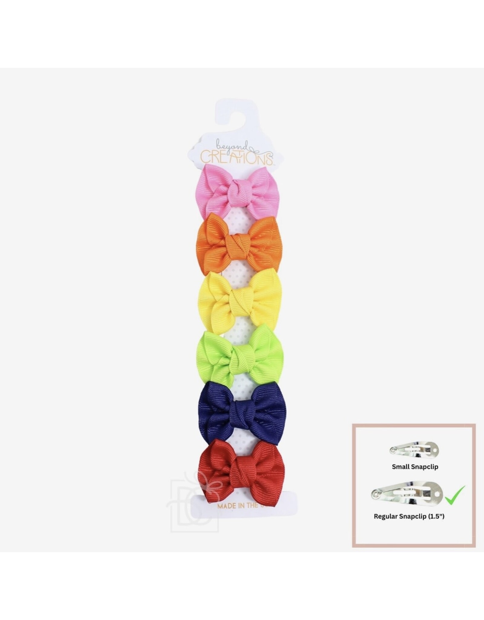 Beyond Creations Beyond Creations- 6PK 2" Toddler Anne Bow: Bright