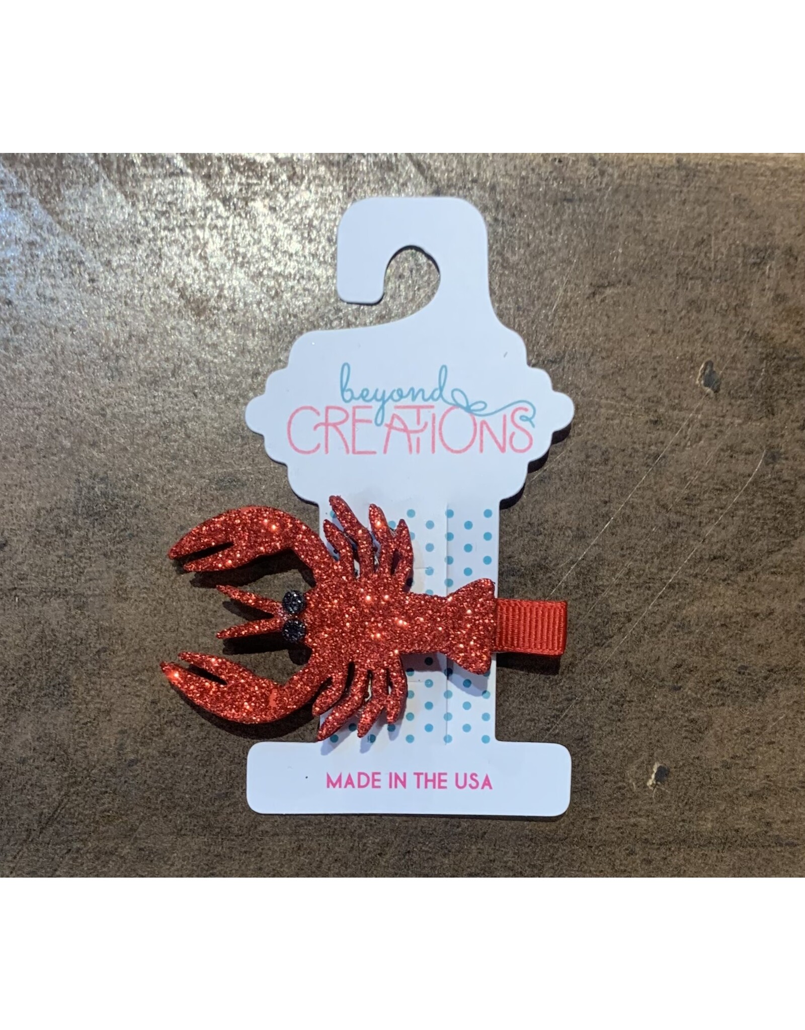 Beyond Creations Beyond Creations- Glitter Crawfish Pinch Clip