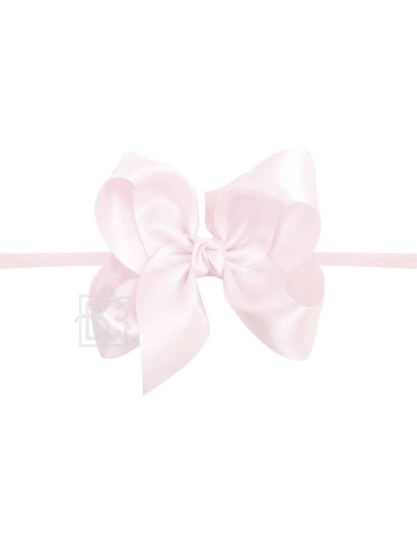 Beyond Creations Beyond Creations- 1/4 Pantyhose HB 4.5" Large Powder Pink Satin Bow