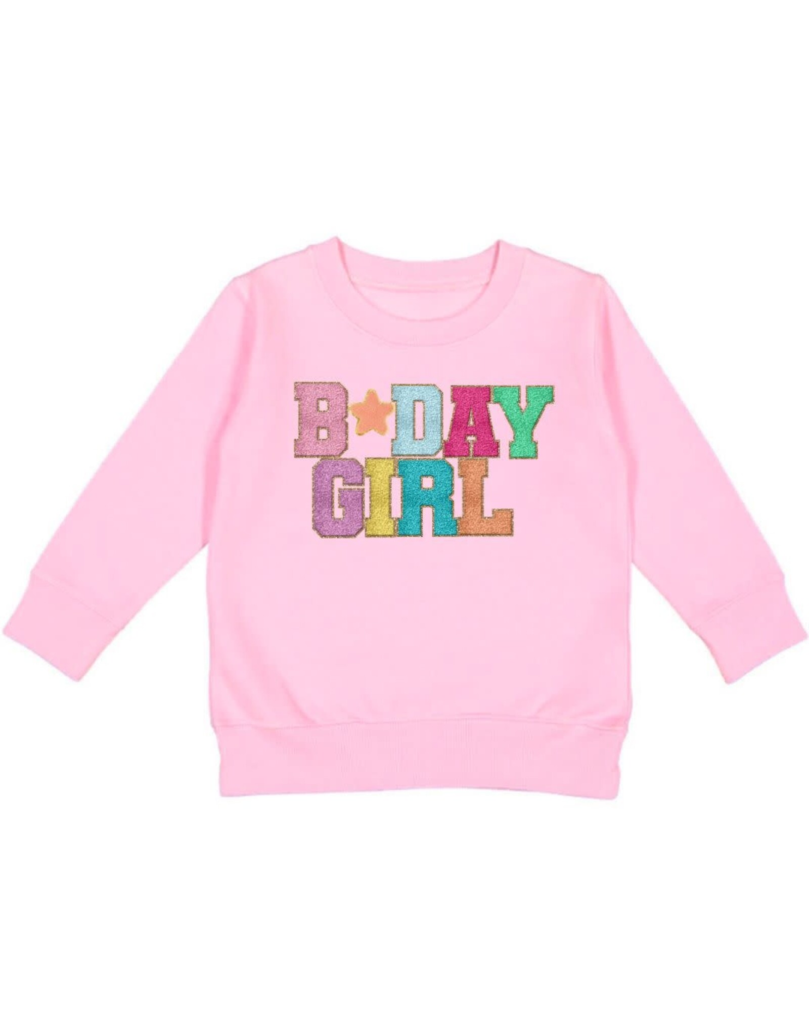 Sweet Wink- BDAY Girl Patch Sweatshirt
