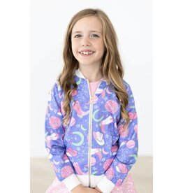 Mila & Rose Mila & Rose- Neon Moon Satin Jacket