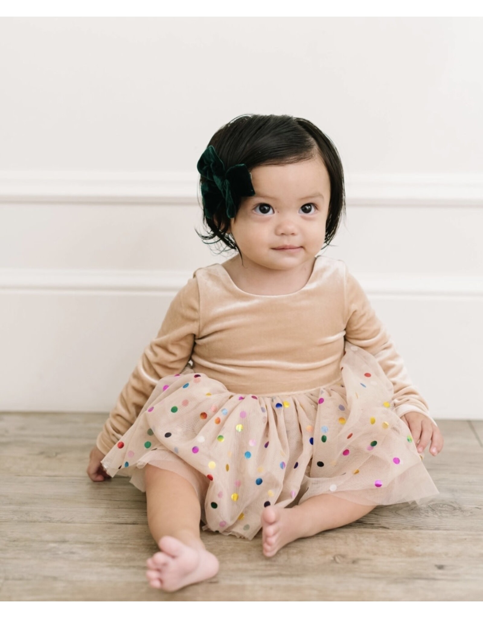 Ollie Jay Ollie Jay- Carly Romper: Confetti Cream