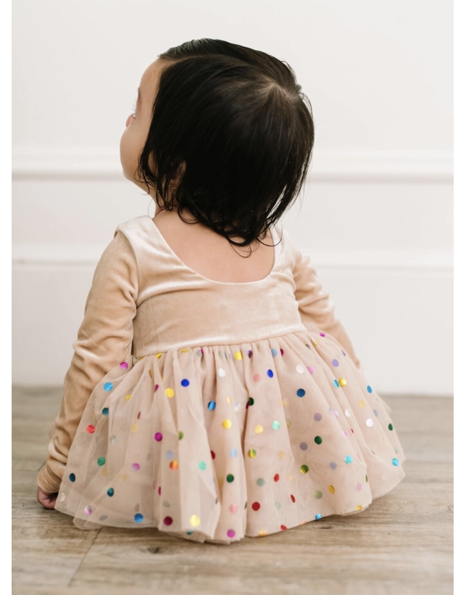 Ollie Jay Ollie Jay- Carly Romper: Confetti Cream