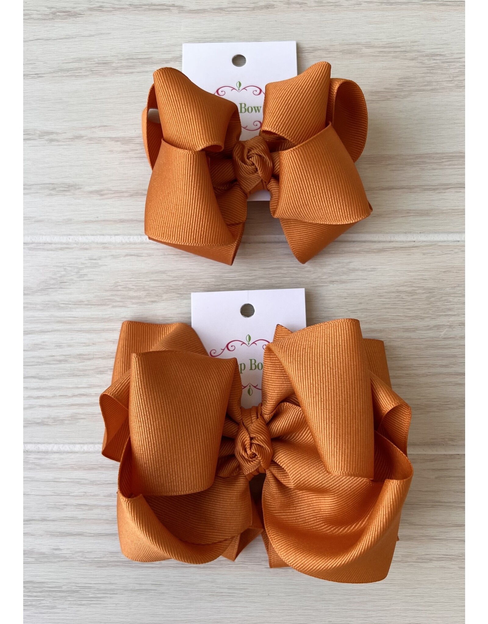 OS - Pumpkin Spice Stacked Grosgrain Bow