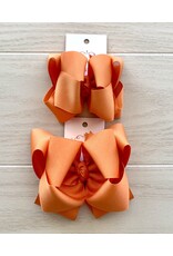 One Stop Bow Shop OS - Pumpkin Pie Stacked Grosgrain Bow