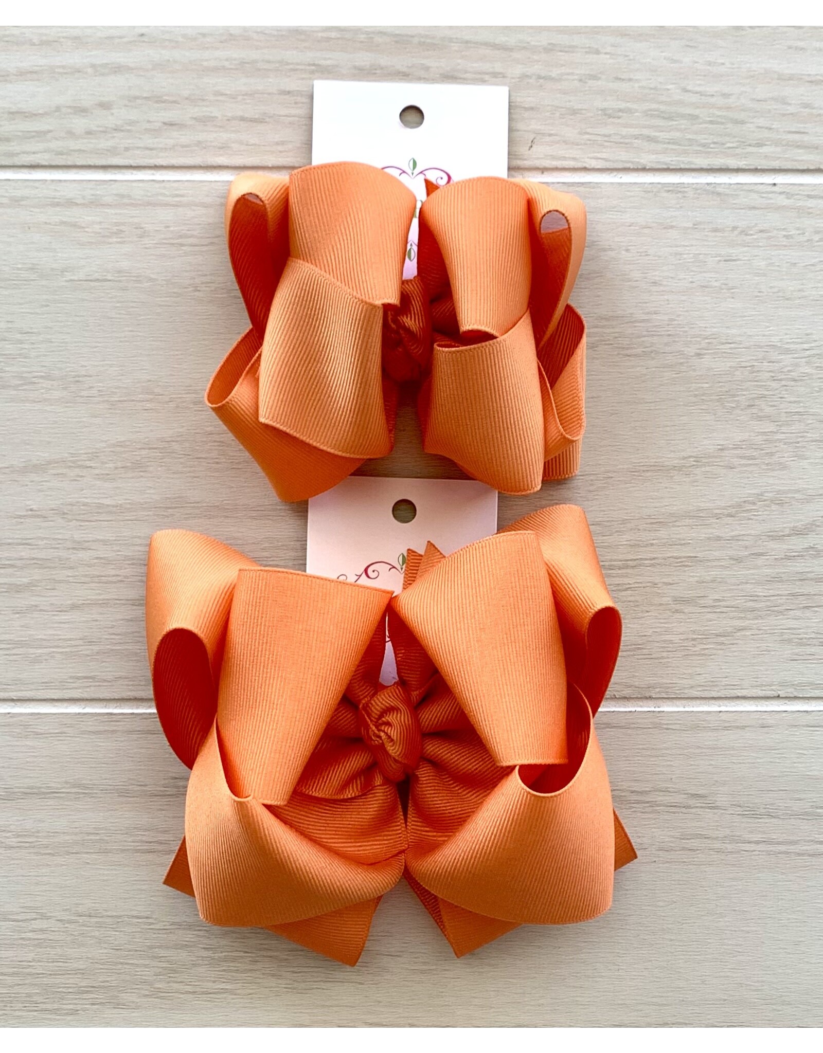 One Stop Bow Shop OS - Pumpkin Pie Stacked Grosgrain Bow