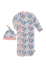 Magnetic Me Magnetic Me- Once & Floral Gown & Hat 0-3M Set
