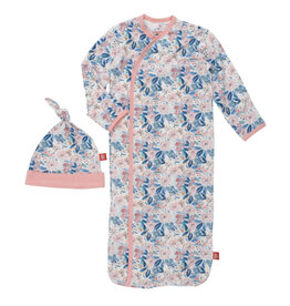 Magnetic Me Magnetic Me- Once & Floral Gown & Hat 0-3M Set