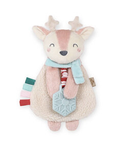 Itzy Ritzy Itzy Ritzy- Plush Lovey w/Silicone Toy: Pink Reindeer
