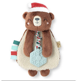 Itzy Ritzy Itzy Ritzy- Plush Lovey w/Silicone Toy: Holiday Bear