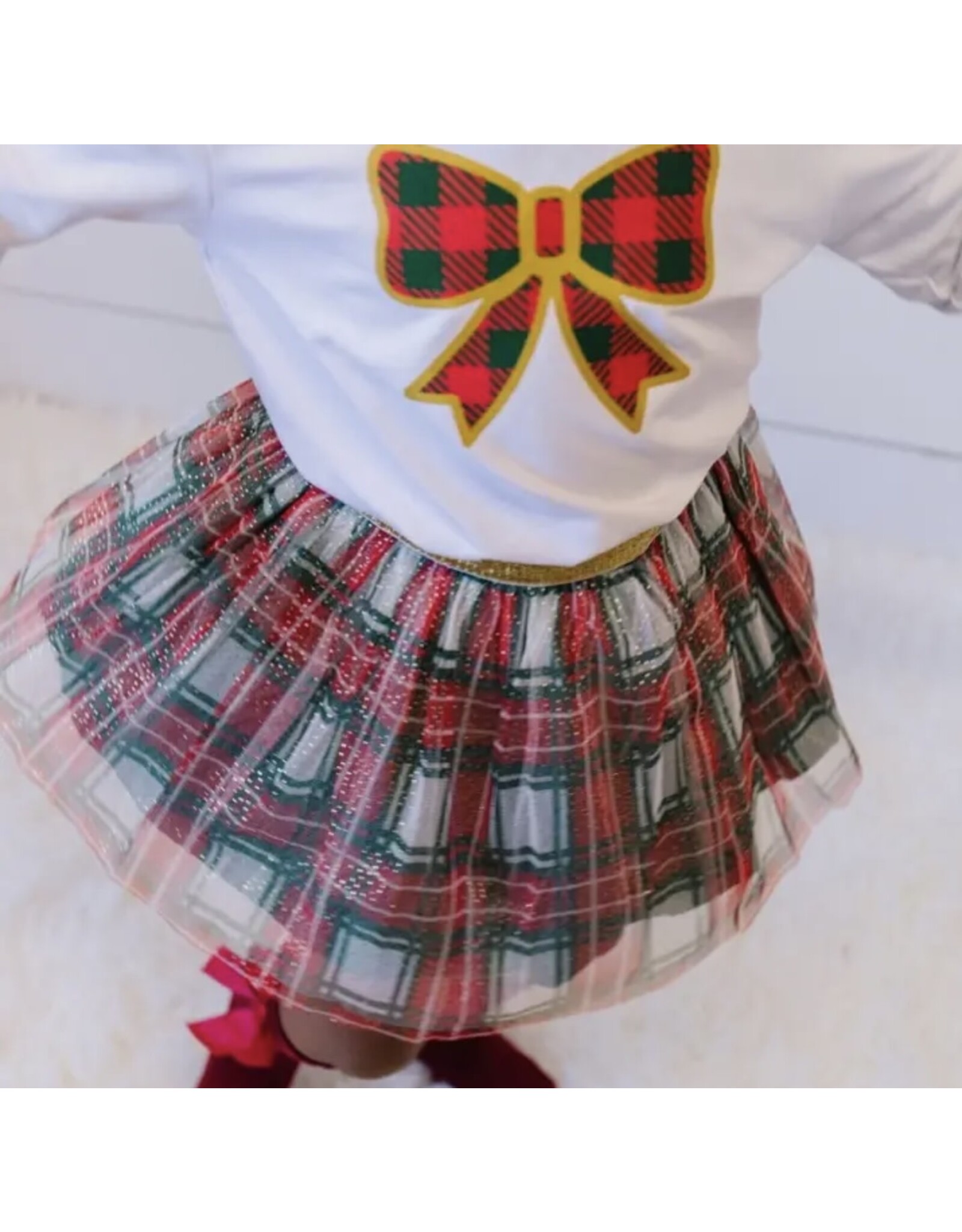 Sweet Wink- Christmas Plaid Tutu