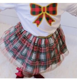 Sweet Wink- Christmas Plaid Tutu