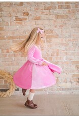 Ollie Jay Ollie Jay- Gwendolyn Dress in Baby Pink Velvet