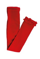Ruffle Butts Ruffle Butts - Red Footless Ruffle Tights
