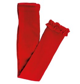 Ruffle Butts Ruffle Butts - Red Footless Ruffle Tights