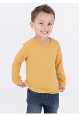 Ruffle Butts Ruffle Butts- Honey Waffle Knit Crew Neck Shirt