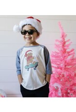 Sweet Wink- Gingerbread Skater Boy Christmas 3/4 Shirt