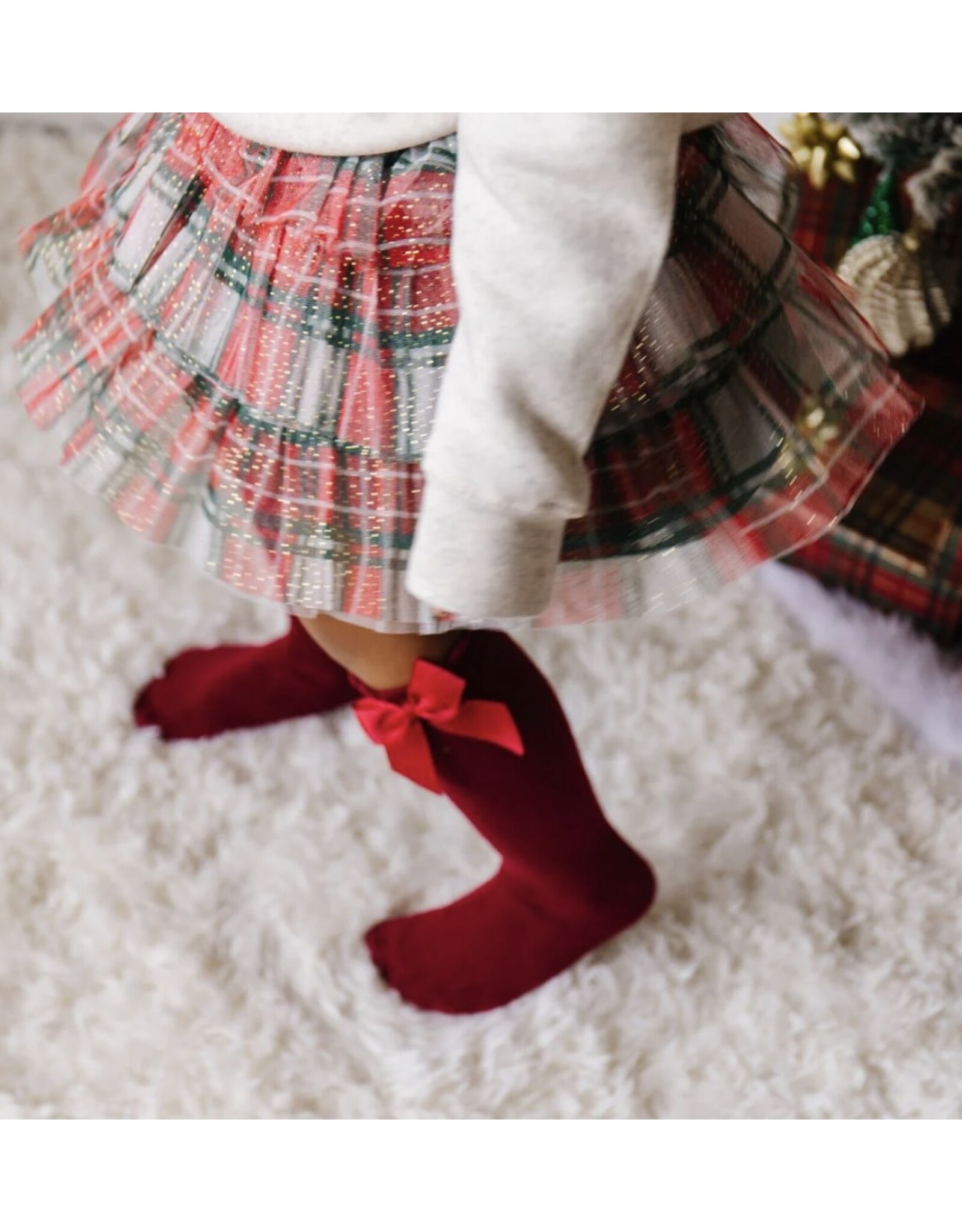 Sweet Wink- Christmas Plaid Tiered Tutu