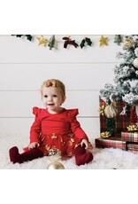 Sweet Wink Sweet Wink- Reindeer Christmas L/S Tutu Bodysuit