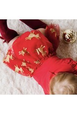 Sweet Wink Sweet Wink- Reindeer Christmas L/S Tutu Bodysuit
