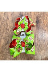 Beyond Creations Beyond Creations- Xmas Lollipop Red/Apple Green Layered Knot Bow