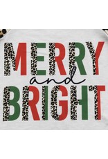 Merry & Bright Leopard Ruffle Raglan