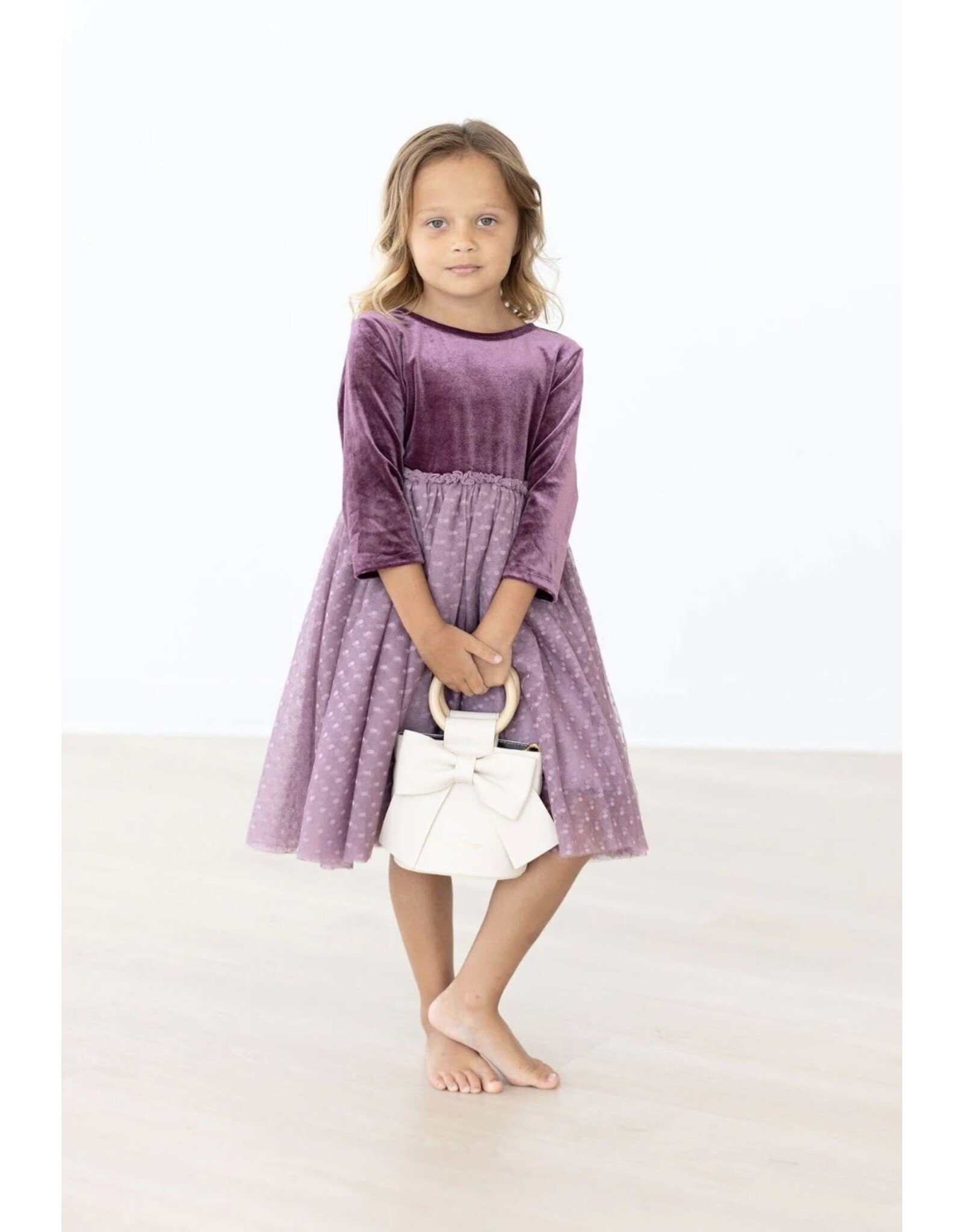 Mila & Rose Mila & Rose- Amethyst Velvet Tutu Dress