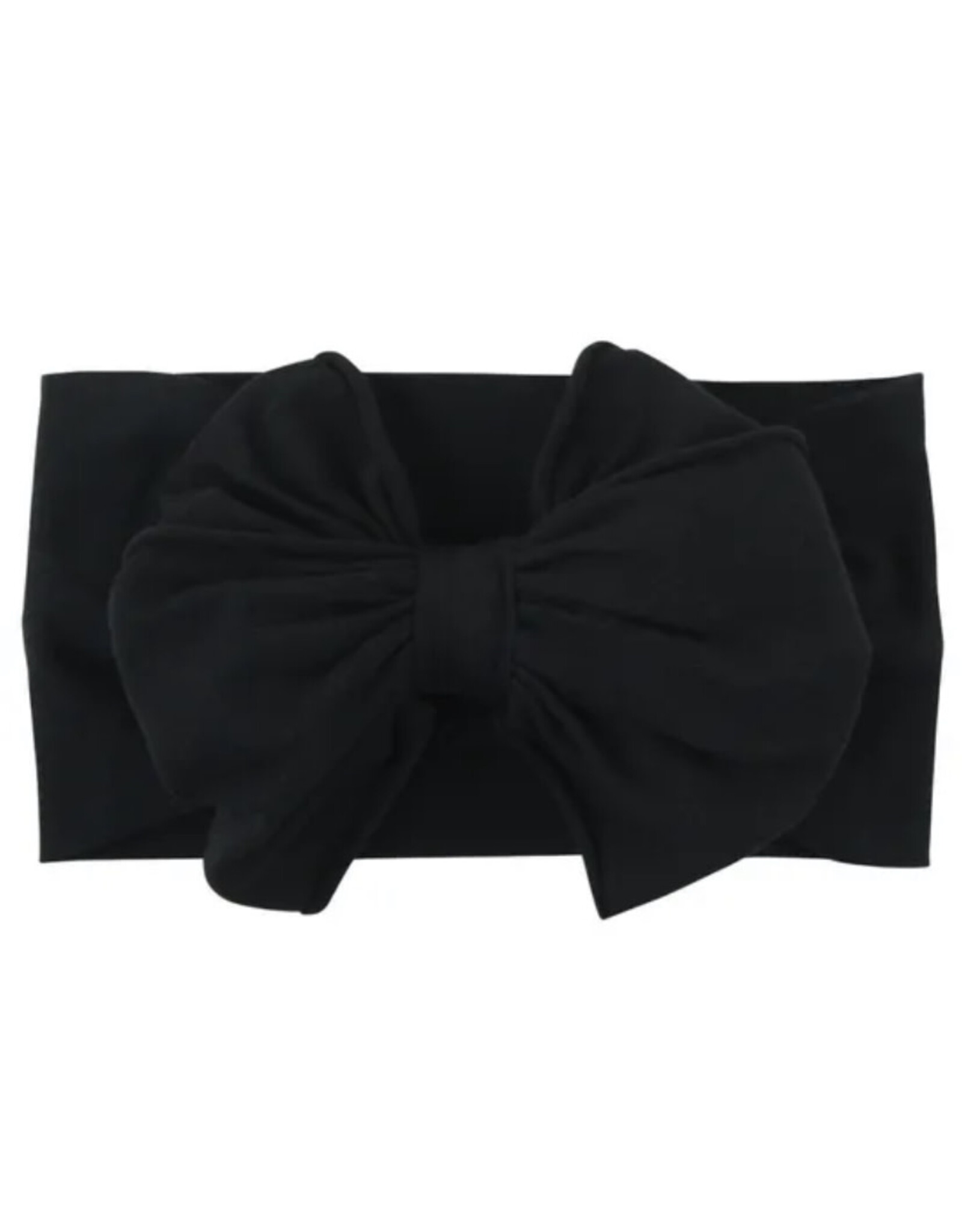 Ruffle Butts Ruffle Butts- Black Big Bow Headband