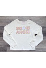 Paper Flowers- Snow Angel 3D Patch Sweatshirt
