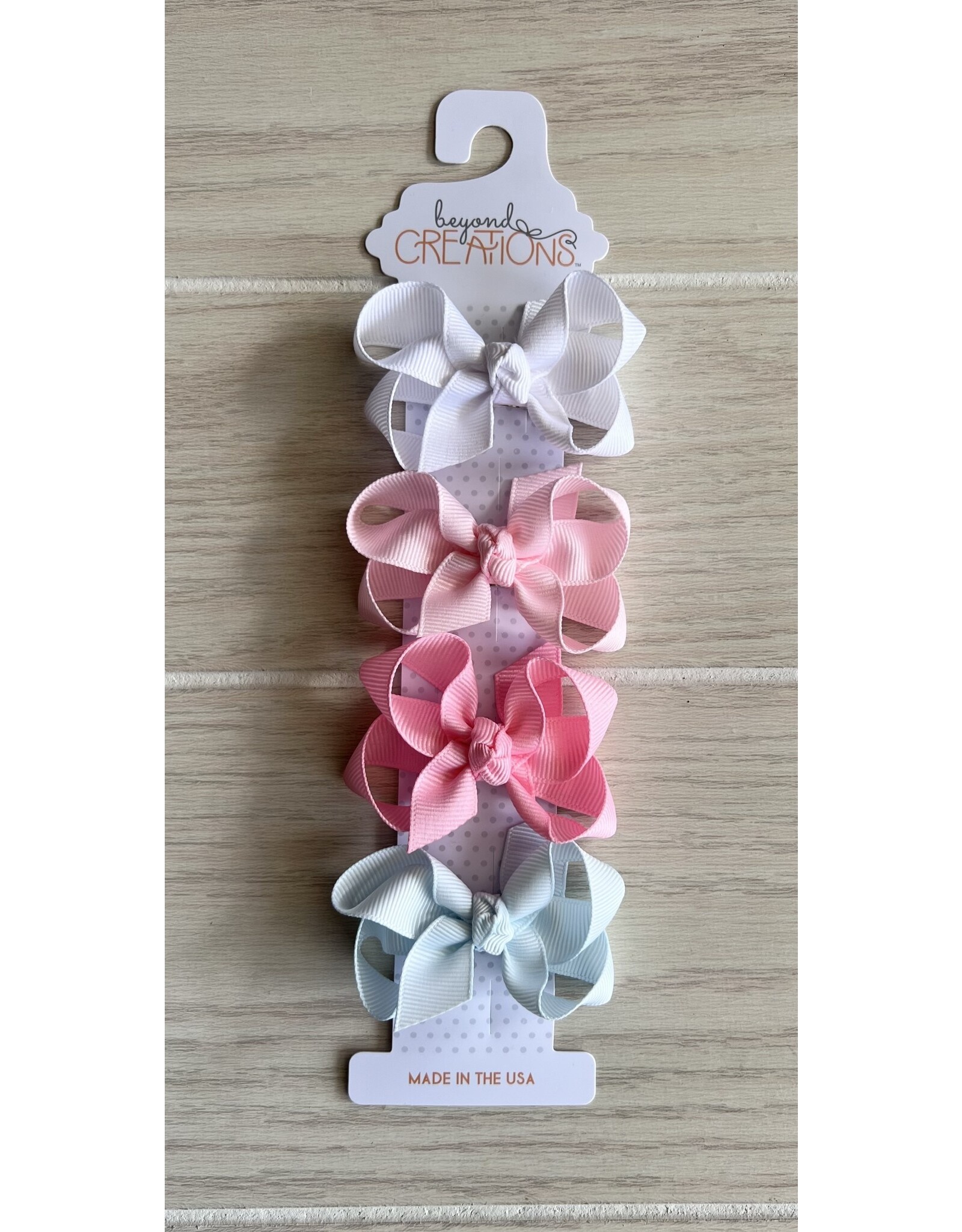 Beyond Creations Beyond Creations- 3" 4PK Gift Set: White, Powder Pk, Pink, Powder Blue