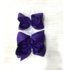 Beyond Creations Beyond Creations- Purple Grosgrain Knot Bow