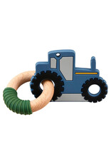 Mudpie Mud Pie- Blue Tractor Silicone Teether
