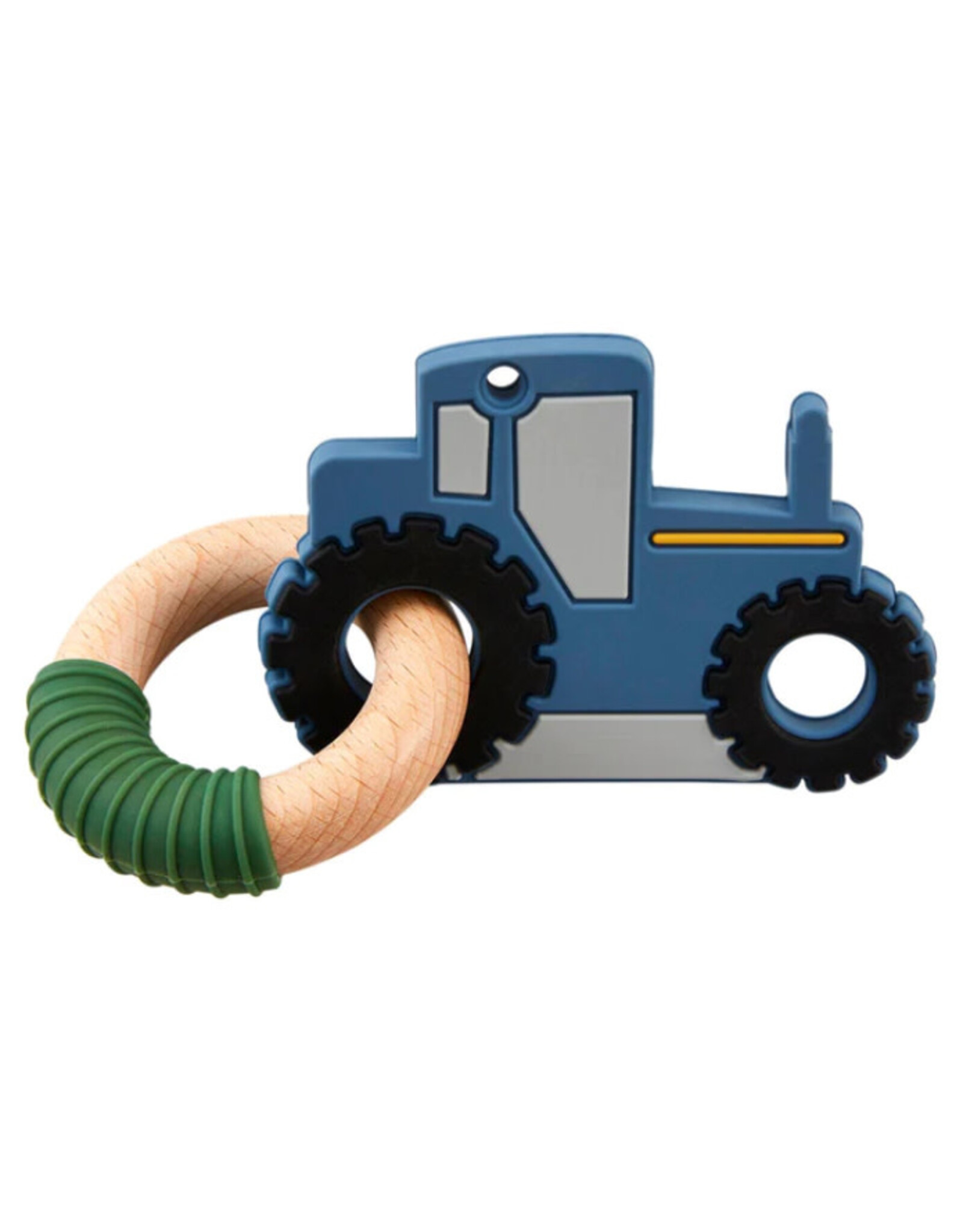 Mudpie Mud Pie- Blue Tractor Silicone Teether