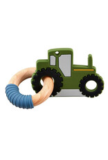 Mudpie Mud Pie- Green Tractor Silicone Teether