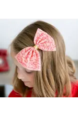 Sweet Wink- Candy Cane Christmas Bow Clip